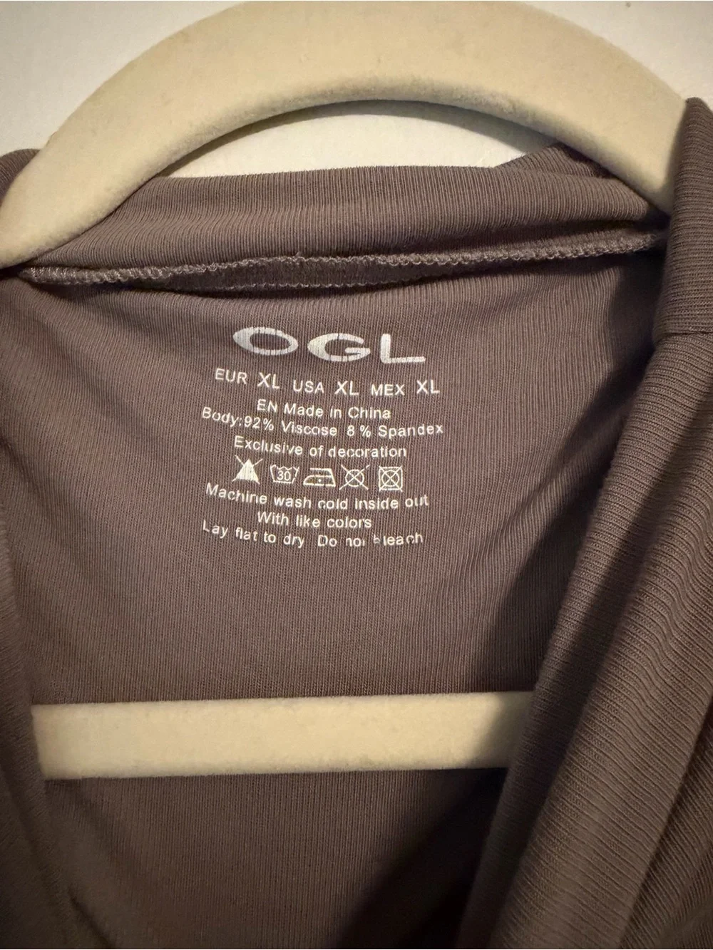 OGL Taupe Ruched Side Tank Top
